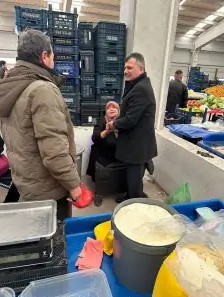 Belediye Başkanı Serkan Koyuncu'dan Pazar Esnafı ve İlçe Esnaflarına Ziyaret