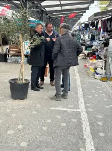 Belediye Başkanı Serkan Koyuncu'dan Pazar Esnafı ve İlçe Esnaflarına Ziyaret