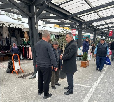 Belediye Başkanı Serkan Koyuncu'dan Pazar Esnafı ve İlçe Esnaflarına Ziyaret