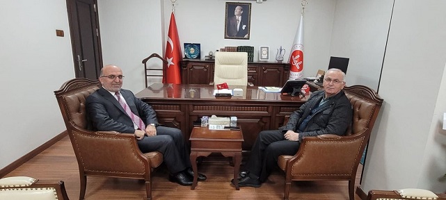 Emekli Müftü Turgut Açari Müftü Lütfi İmamoğlu'nu Ziyaret Etti