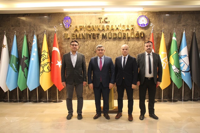 Emniyet Müdürü Mahmut Ay'a AFSÜ'den Ziyaret