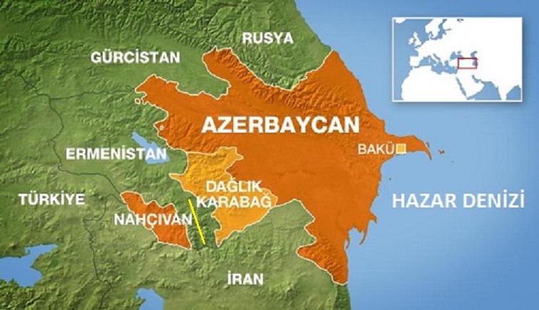 Azerbaycan'da  merkez üssü Hazar Denizi olan  deprem