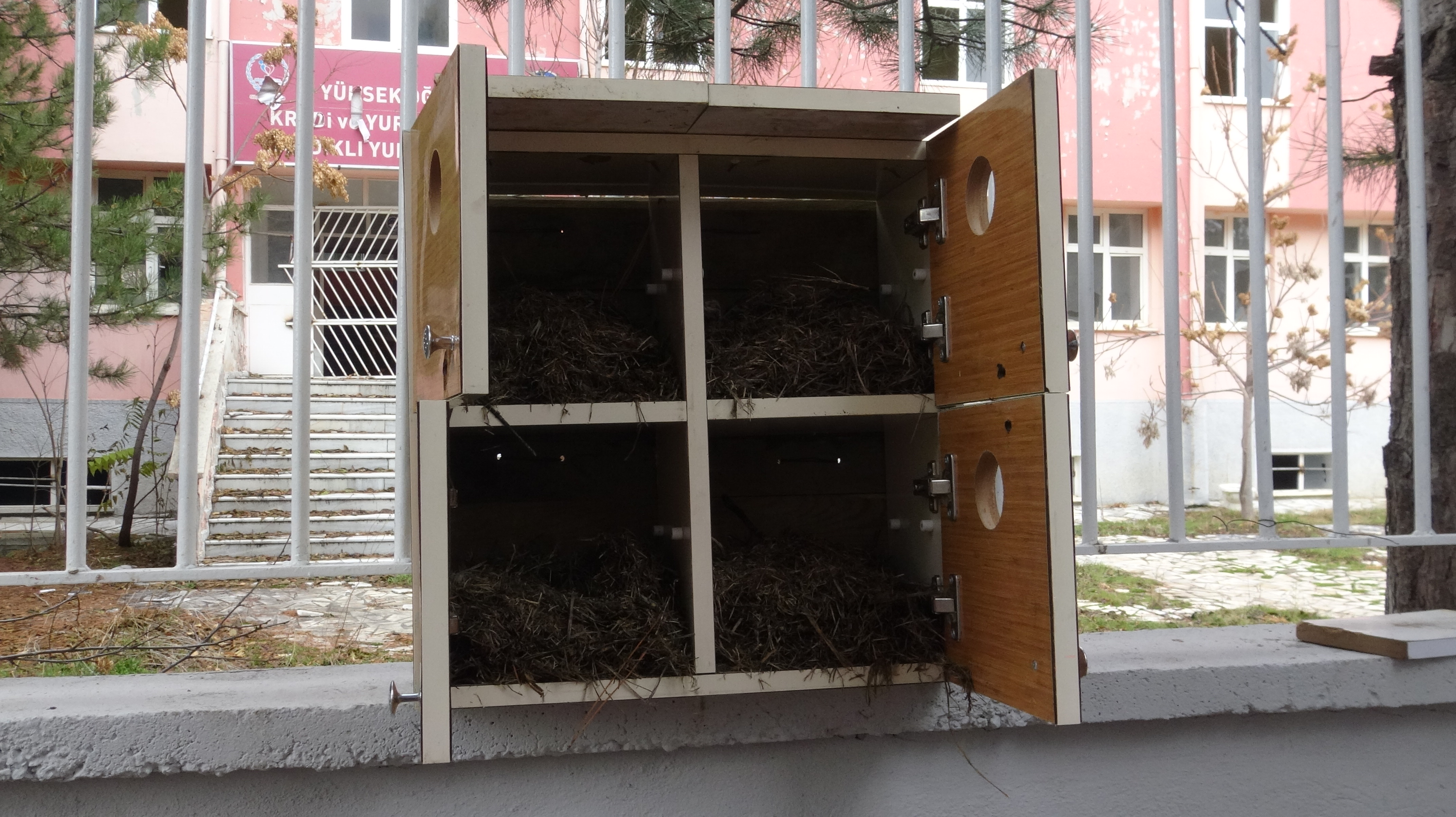 Lise Öğrencileri Eski Ahşap Dolaplardan Kuş Yuvası Yaptı