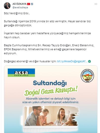 AK Partili Ali Özkaya ''Söz Verdik Gerçeğe Dönüştürdük''