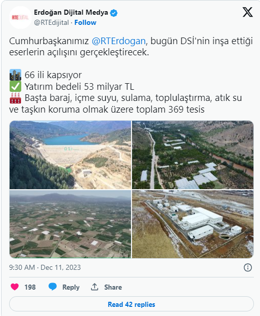Cumhurbaşkanı Erdoğan 369 Tesisin Açılışını Yapacak