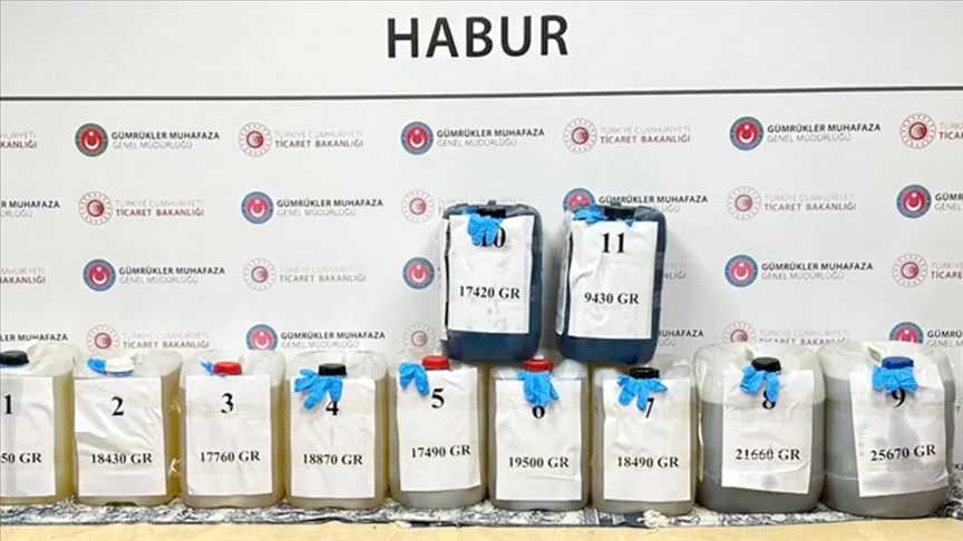 Habur Gümrük Kapısı'nda Sıvı Metamfetamin Ele Geçirildi