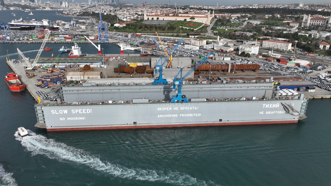 Rusya için üretildi Haydarpaşa Limanı’nda görüntülendi