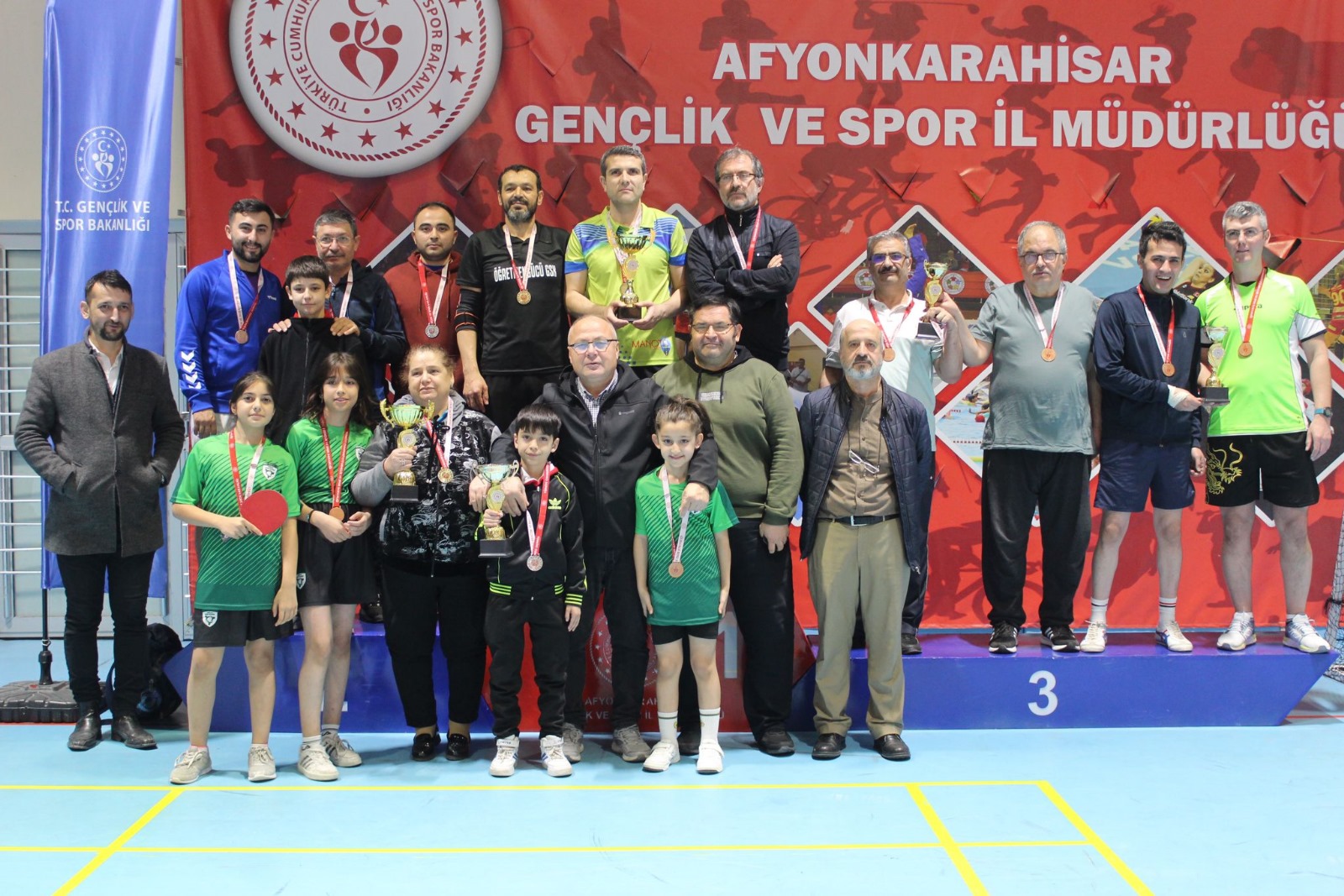 BÜYÜKLER MASA TENİSİ MÜSABAKALARI TAMAMLANDI