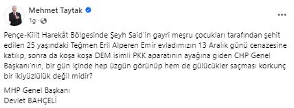 CHP'li Özel'e Tepki MHP'li Taytak'tan Geldi.