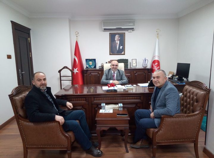 Müftü İmamoğlu'na Esnaf Özdemir ve Temel'den Ziyaret .