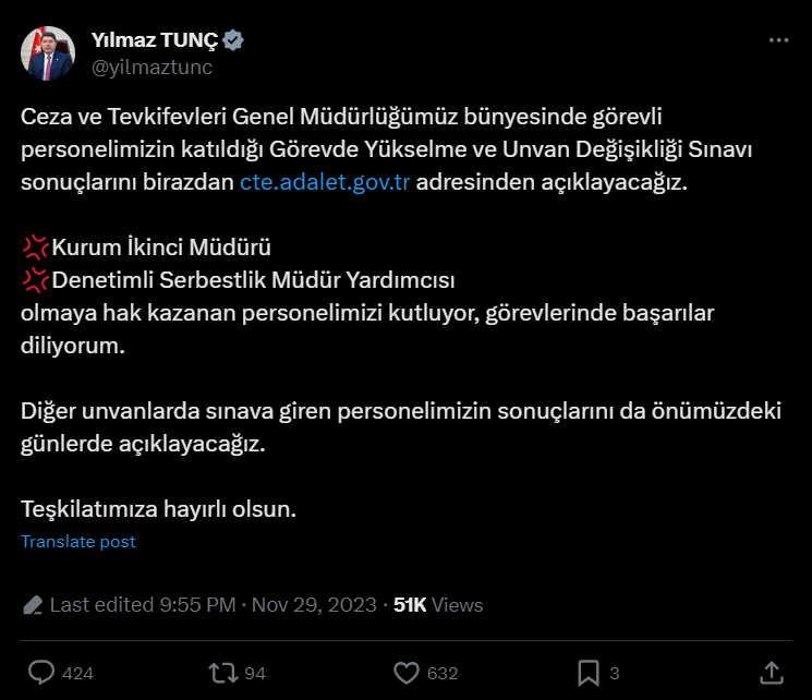 Cte Personeli Gys Sonuçlarını Bekliyor