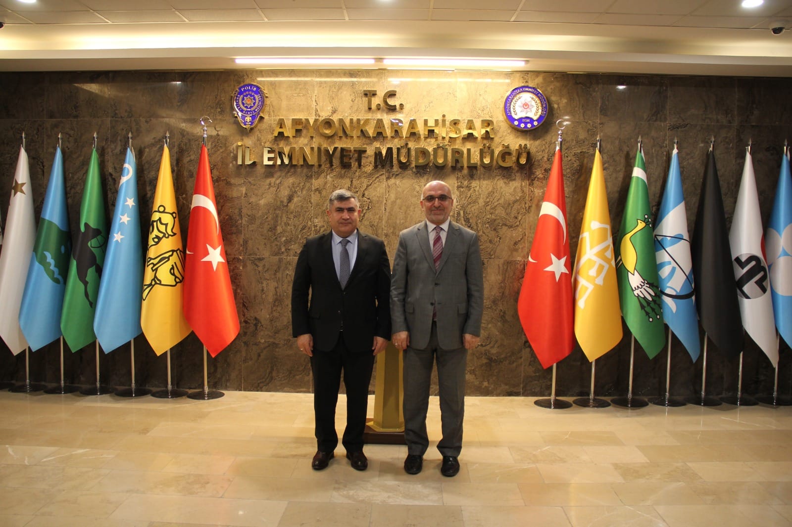Müftü İmamoğlu Emniyet Müdürü Ay'ı Ziyaret Etti.