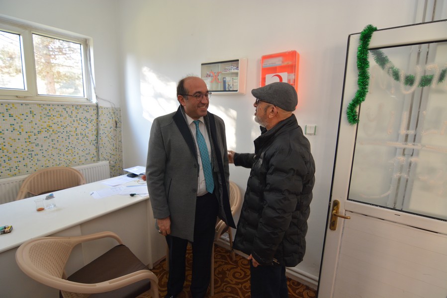 BAŞKAN ÇÖL  ŞİFA MERKEZİ KAPLICALARI İNCELEDİ