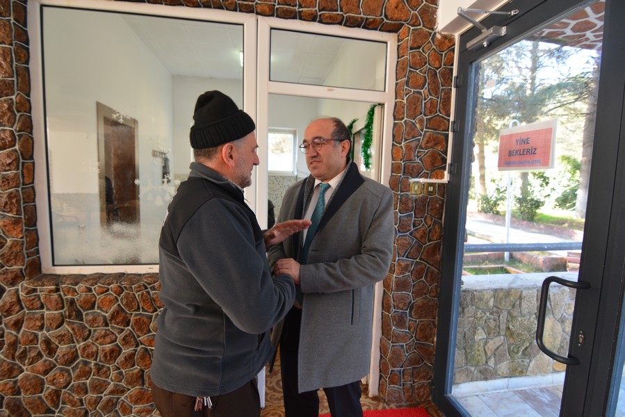 BAŞKAN ÇÖL  ŞİFA MERKEZİ KAPLICALARI İNCELEDİ