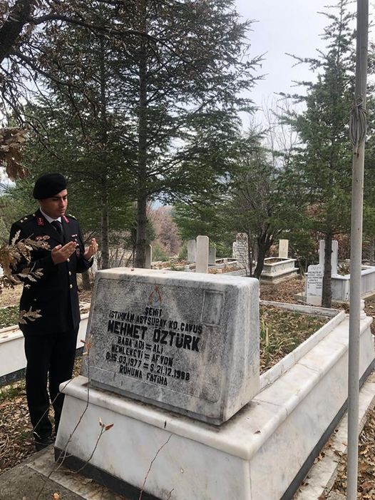 Hocalar İlçesi Şehitlerini Unutmuyor. Şehit Öztürk Kabri Başında Anıldı