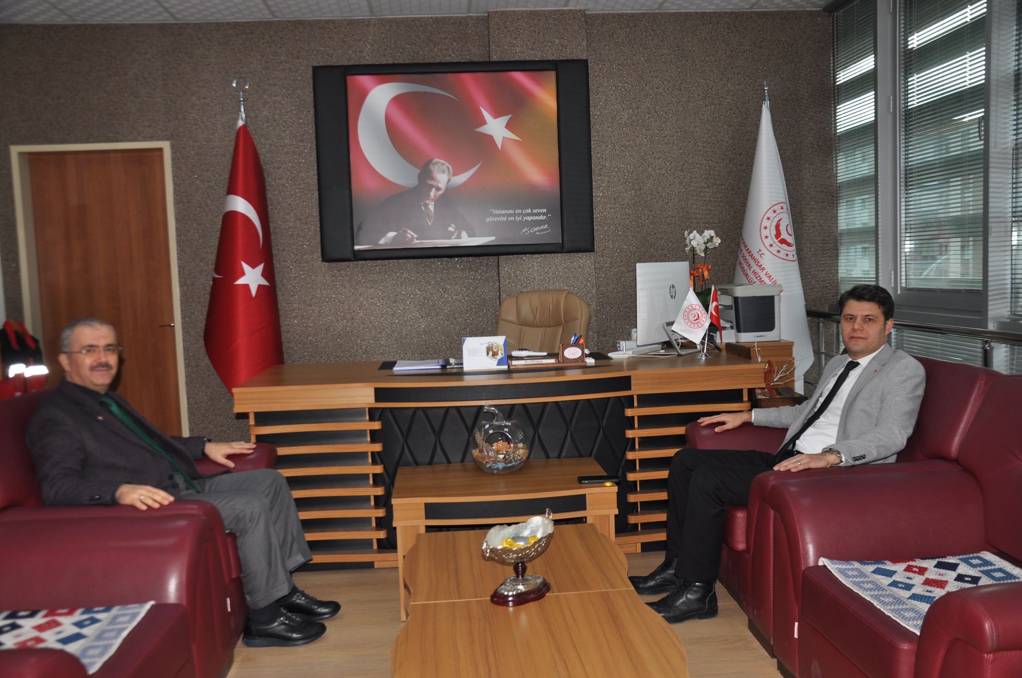 Kaymakam Çengel'den Müdür Erdoğan'a Ziyaret