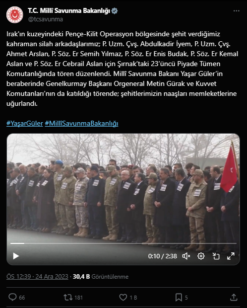 Türkiye Şehitlerine Ağlıyor!