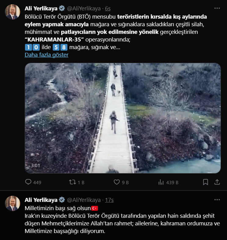 Son Dakika: Teröristlerin Sığınakları İmha Edildi
