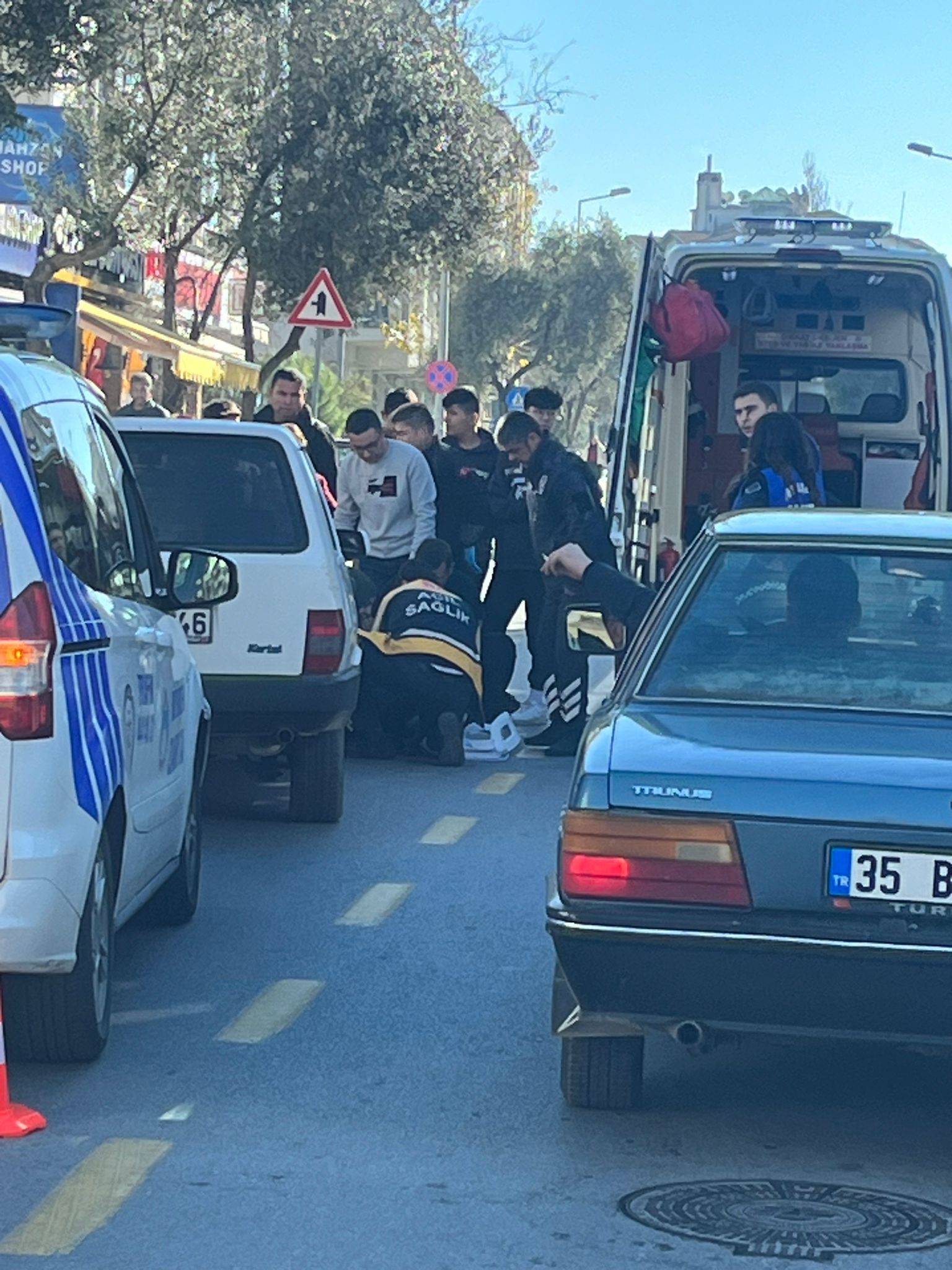 MEYDANA GELEN KAZADA 1 KİŞİ YARALANDI