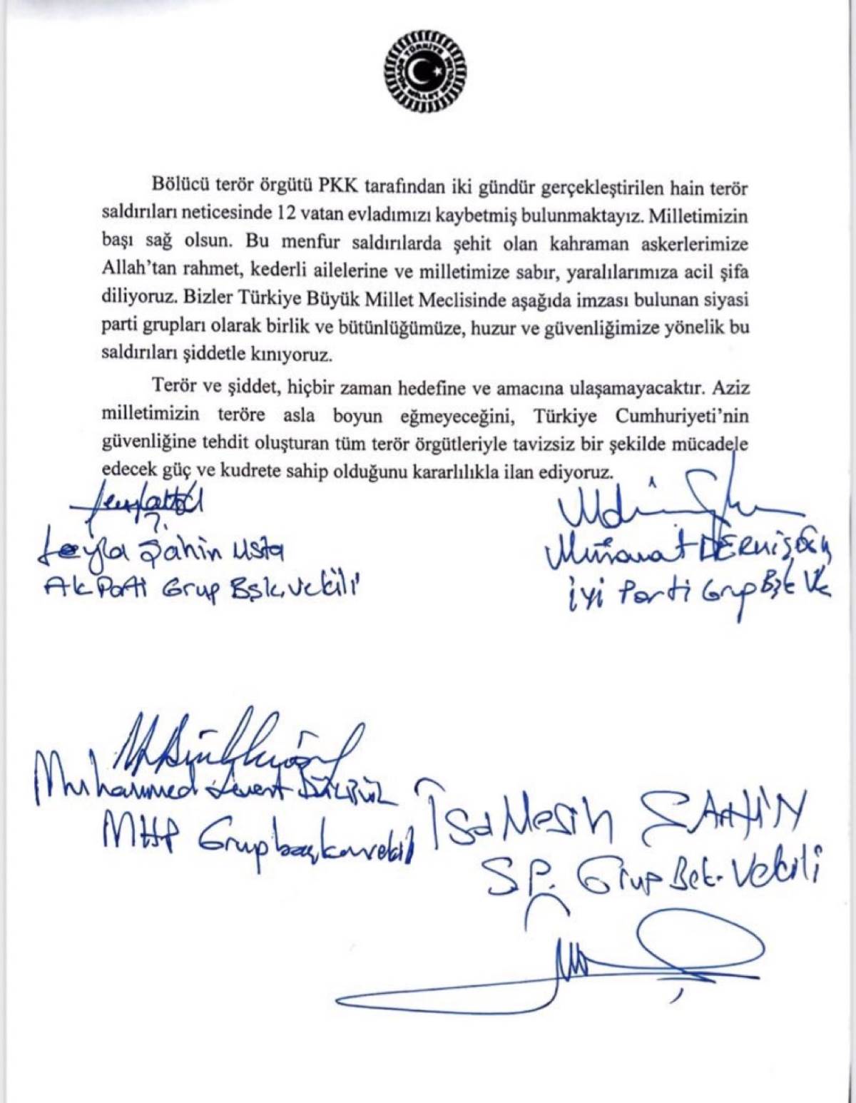 CHP il Başkanı Erhan, ""hain terör saldırılarına ve şehitlerimize artık yeter!"