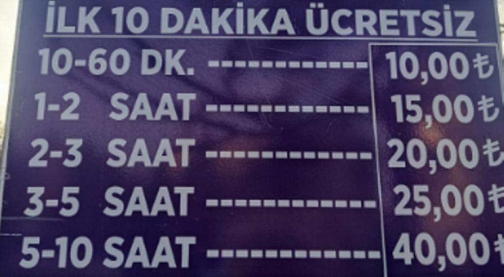 AFYON’DA OTOPARK ÜCRETLERİNE ZAM GELDİ