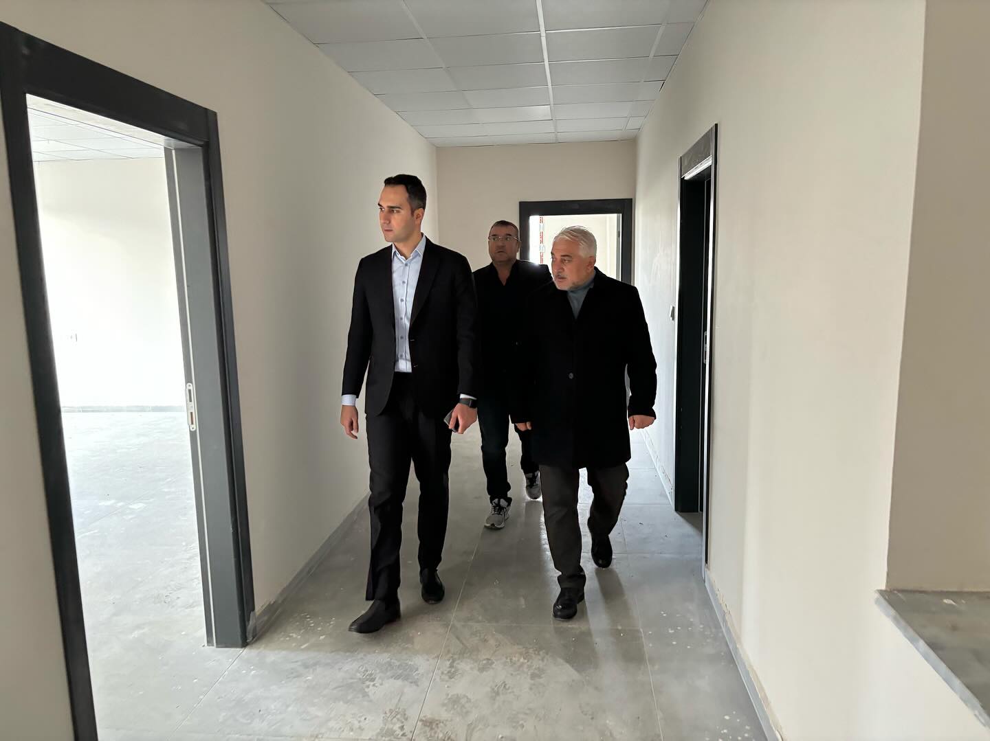 Sinanpaşa'da Kaymakam ve Belediye Başkanı Beraber Teknik İncelemelerde Bulundu