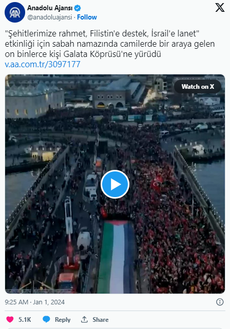 YÜZBİNLERCE İNSAN KÖPRÜDE BULUŞTU