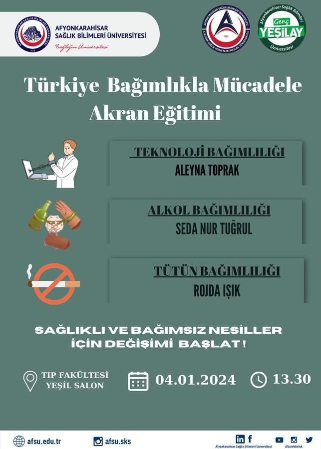 Eğitimlere Ev Sahipliğini AFSÜ Yapacak