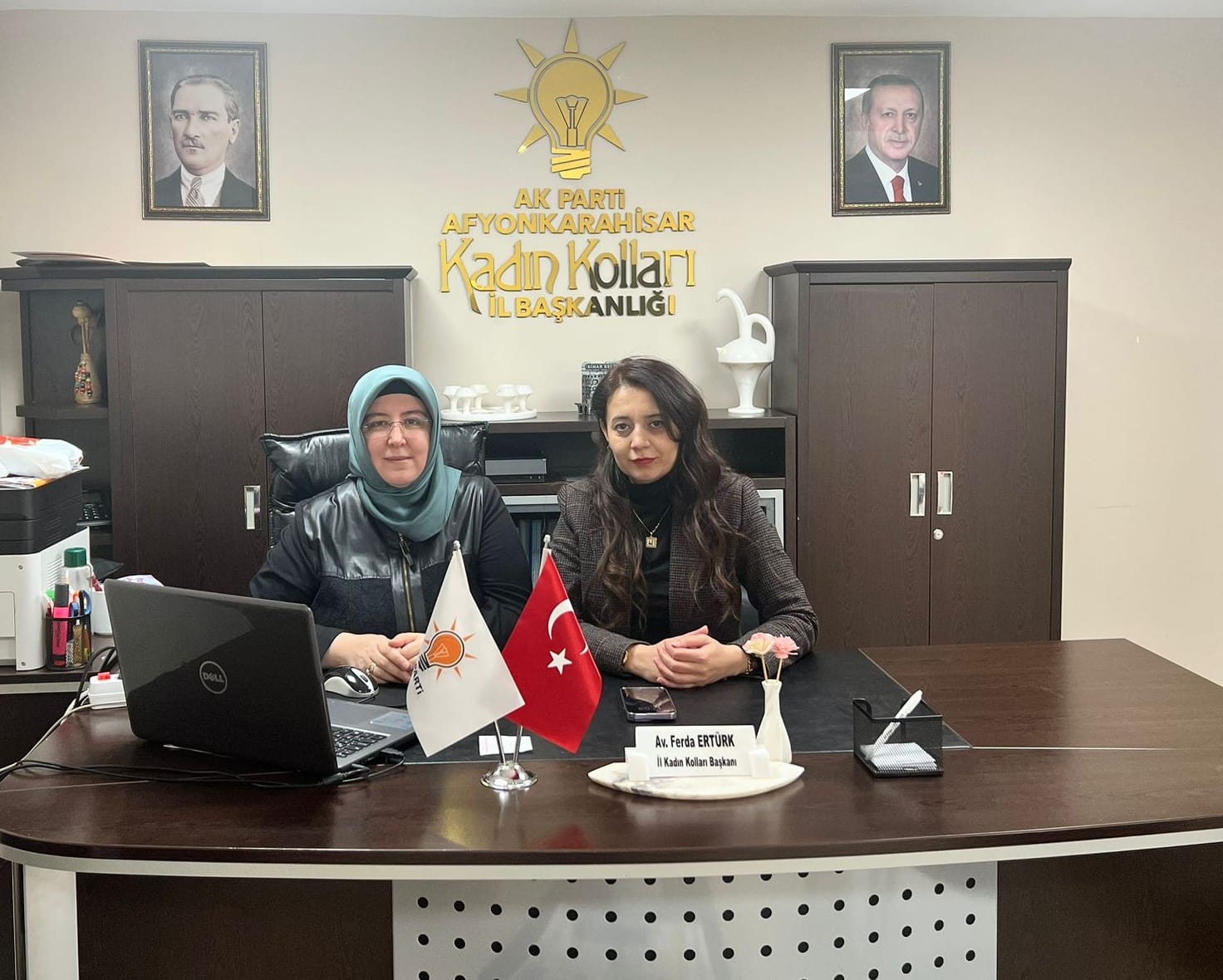 AK Partili Ertürk Başkan Keşir'le Video Konferans Düzenledi.