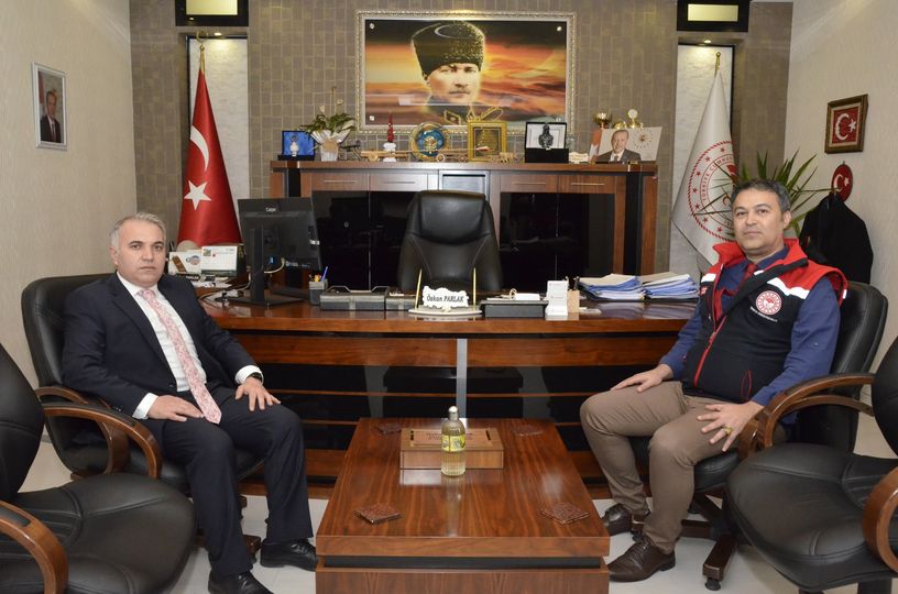 İl Müdürü Parlak'a Kaymakam Duru'dan Ziyaret