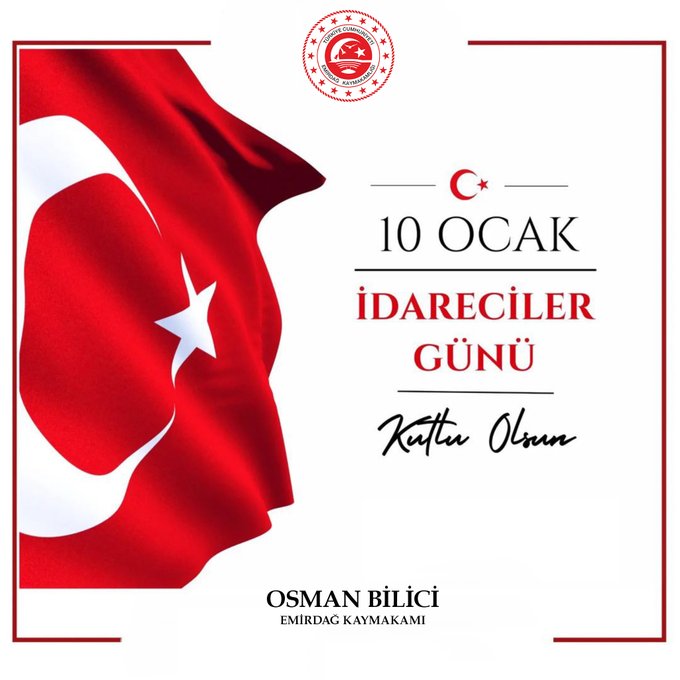 Emirdağ Kaymakamı Bilici 10 Ocak İdareciler Gününü Kutladı