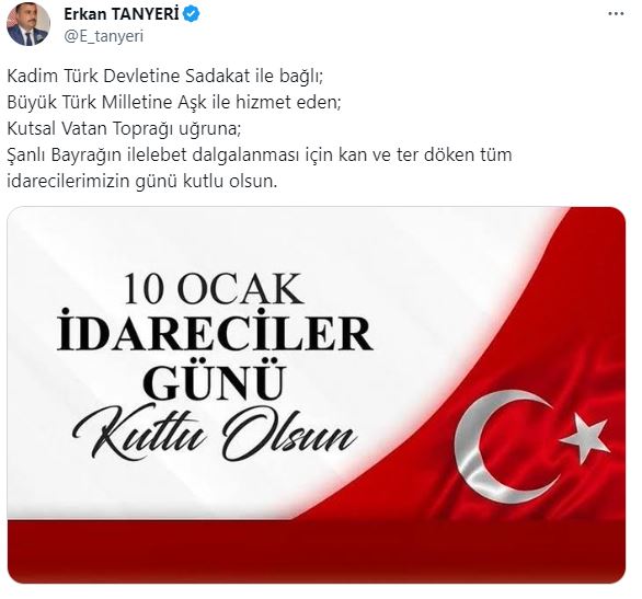 Müdür Tanyeri'den Göğüs Kabartan Paylaşım