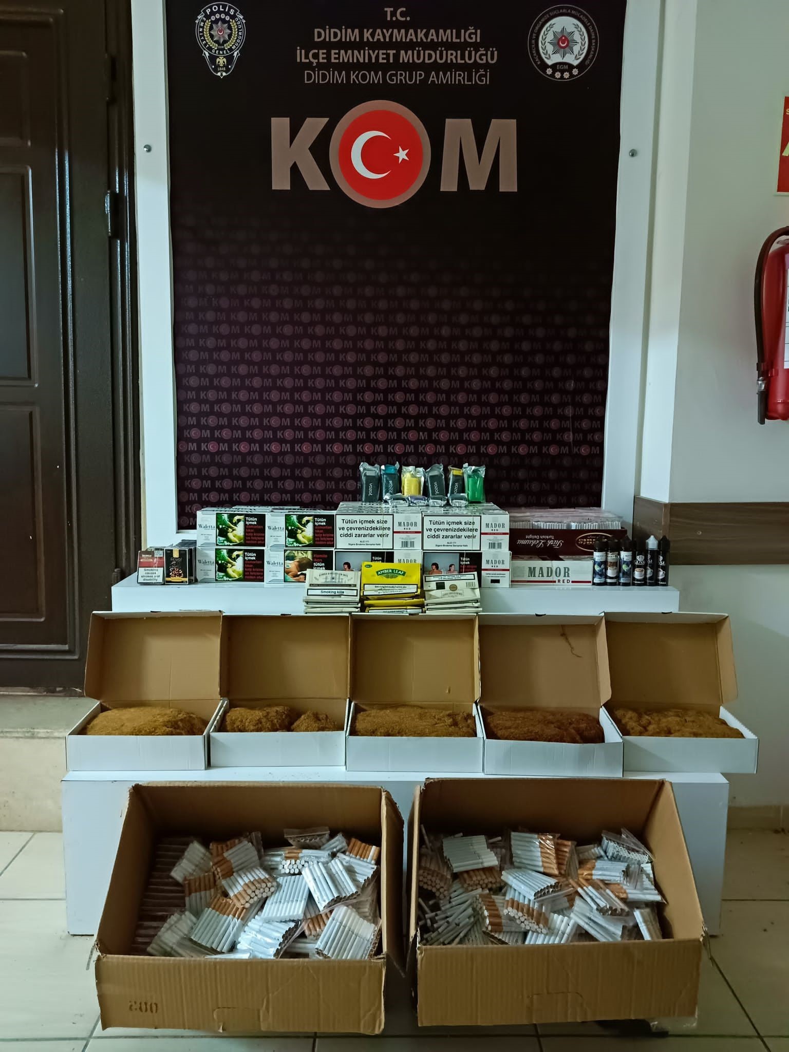 İŞYERİNE KAÇAK SİGARA BASKINI