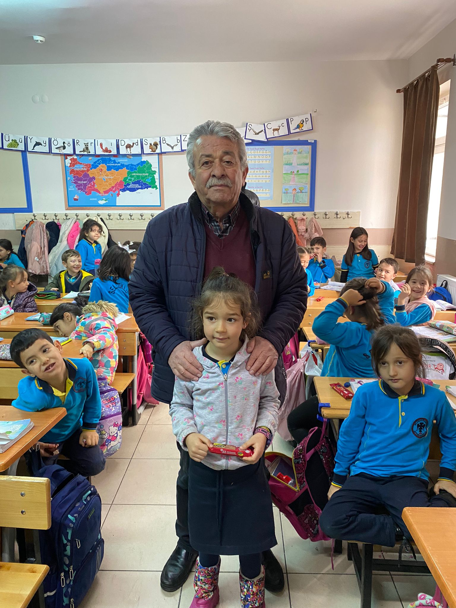 Afyonkarahisar'da Nesilleri bir araya getiren proje:Selçuklu İlkokulu'nda Dedem Okulda Projesi