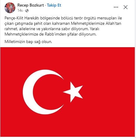 Başkan Bozkurt Terörü Lanetledi