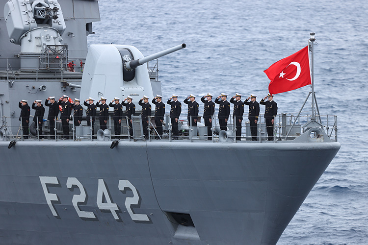 Tcg Salihreis Fırkateyni'nde  Denizkurdu Tatbikatı Basın Safhası Gerçekleştirildi