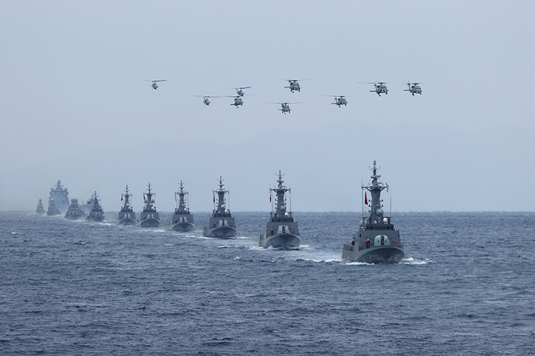 Tcg Salihreis Fırkateyni'nde  Denizkurdu Tatbikatı Basın Safhası Gerçekleştirildi