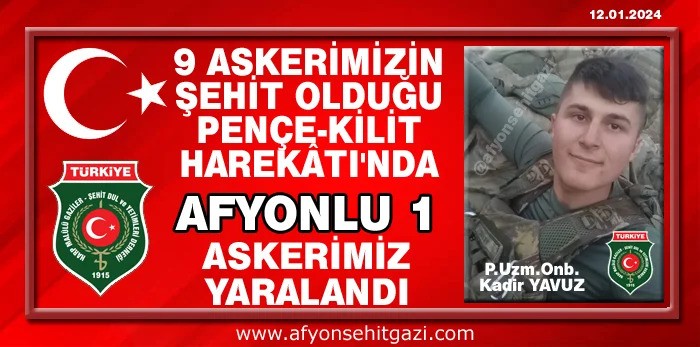 Afyonlu Asker Sınır Ötesinde Yaralandı Durumu Hakkında Başkan Kumartaşlı Bilgi Verdi