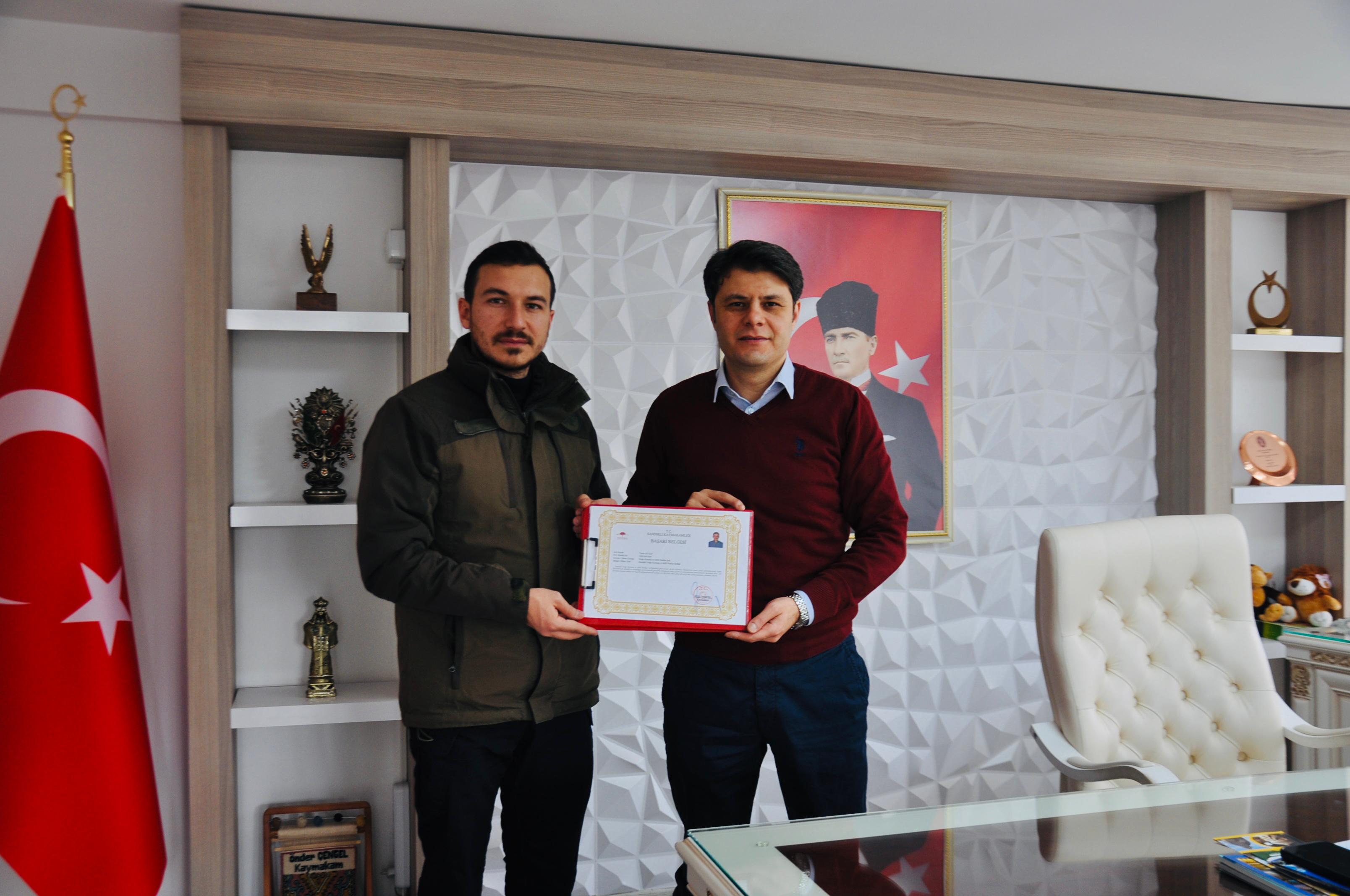 Şef Ayalp Ankara'ya Tayin Oldu Kaymakam Çengel'i Ziyaret Etti