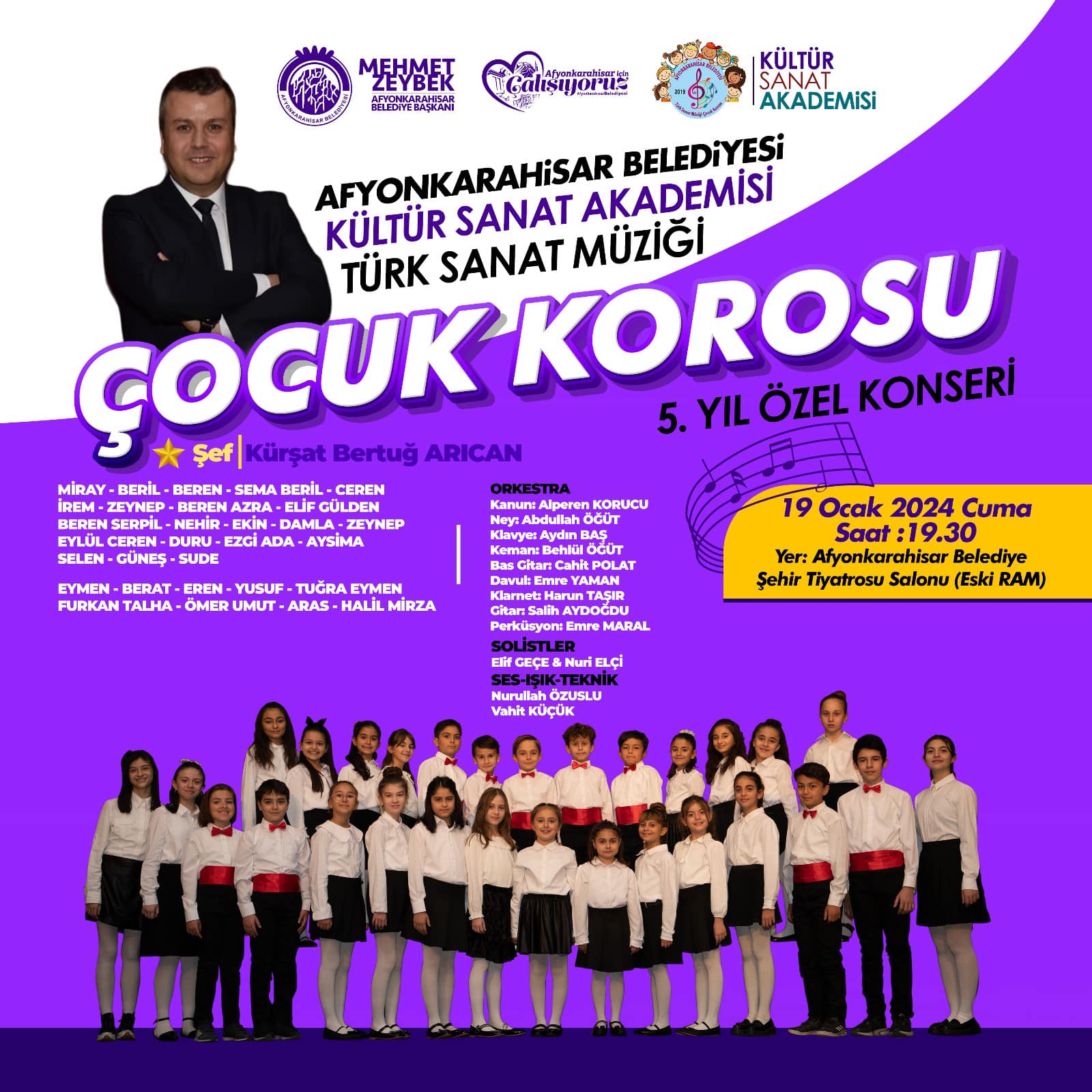 Çocuk Korosu Kentte Konser Verecek