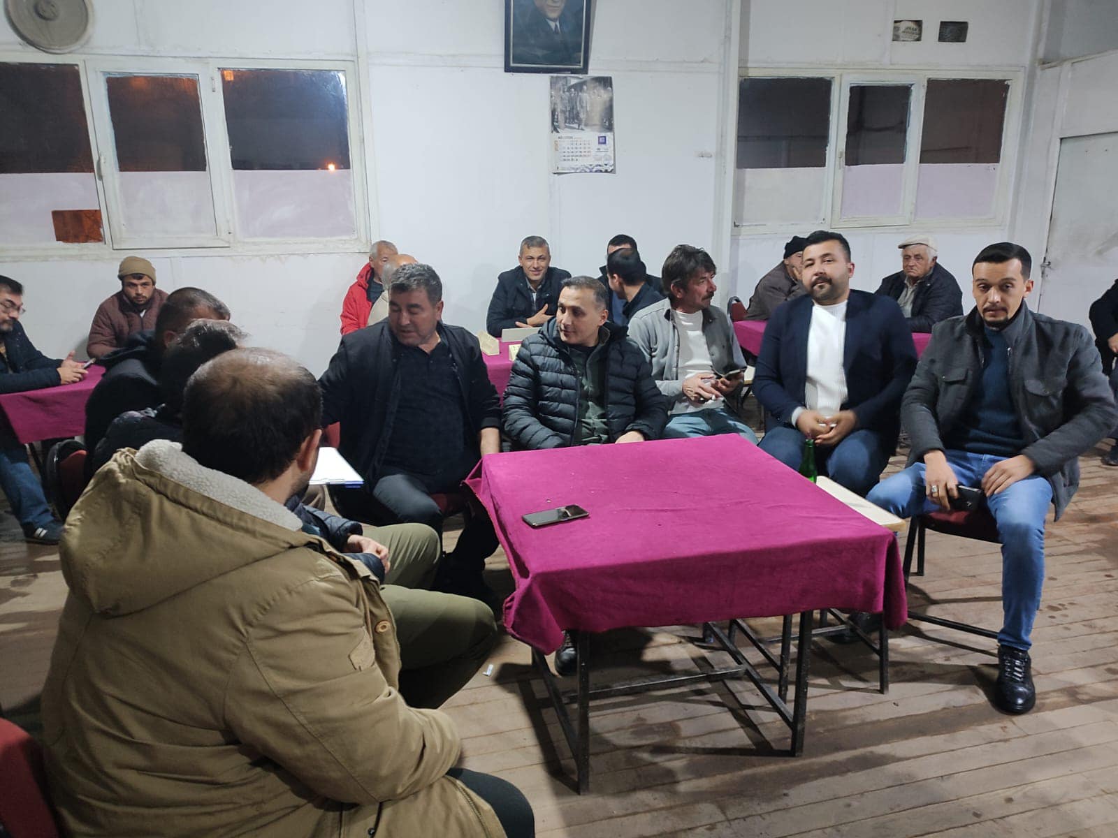 Afyonkarahisar İl Tarım ve Orman Müdürlüğü, Dinar İlçe Müdürlüğü Gece Toplantısı İçin Yeşilhüyük Köyünde Buluştu