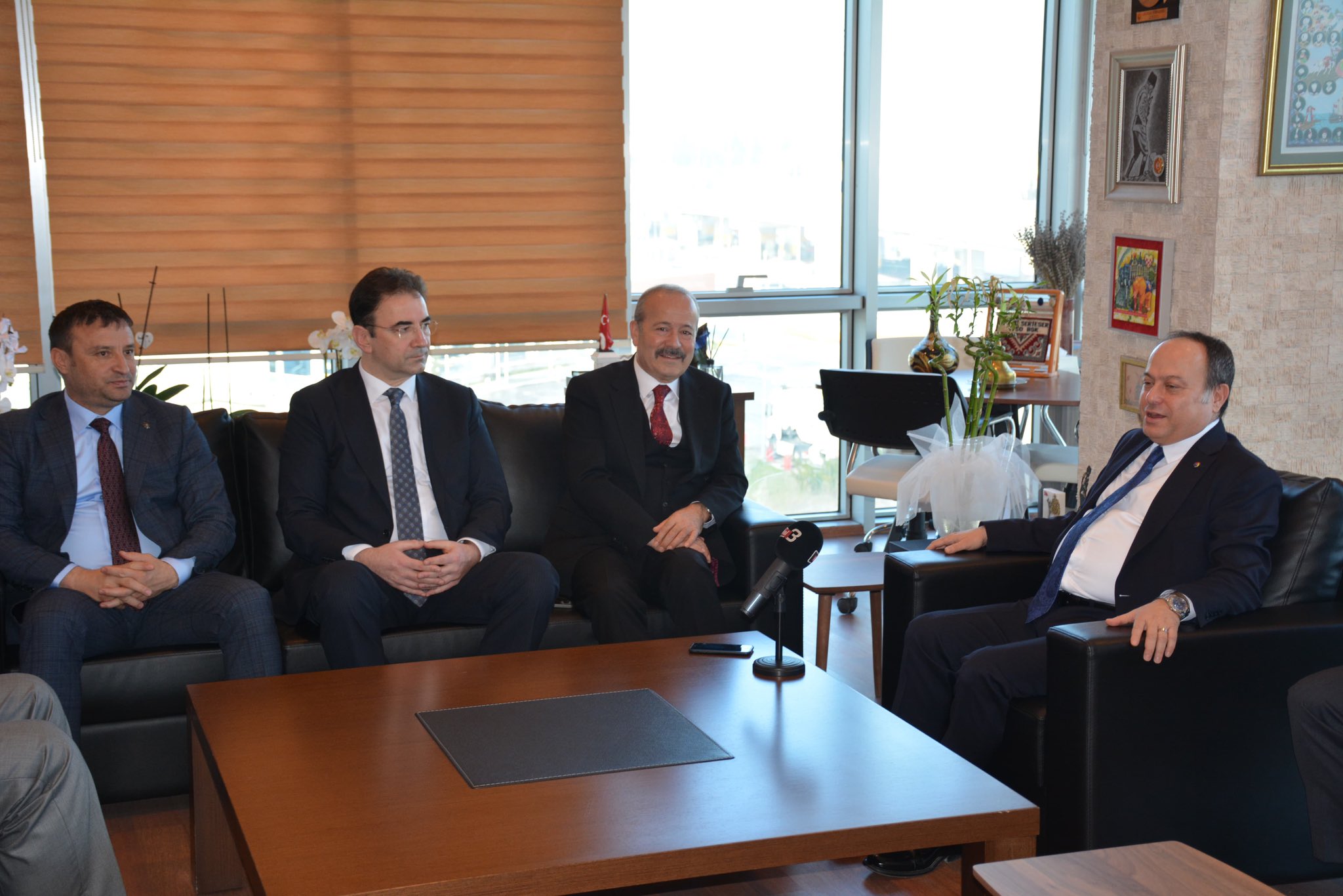 MHP HEYETİ, ATSO’YU ZİYARET ETTİ
