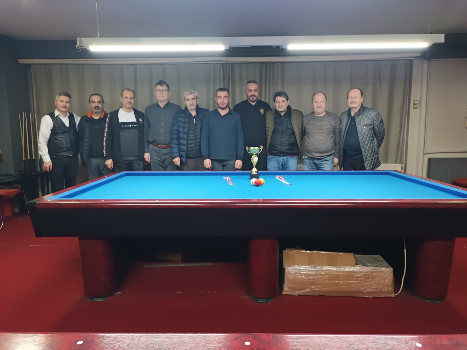 10 Ocak Çalışan Gazeteciler Günü 3 Bant Bilardo Turnuvası sona erdi