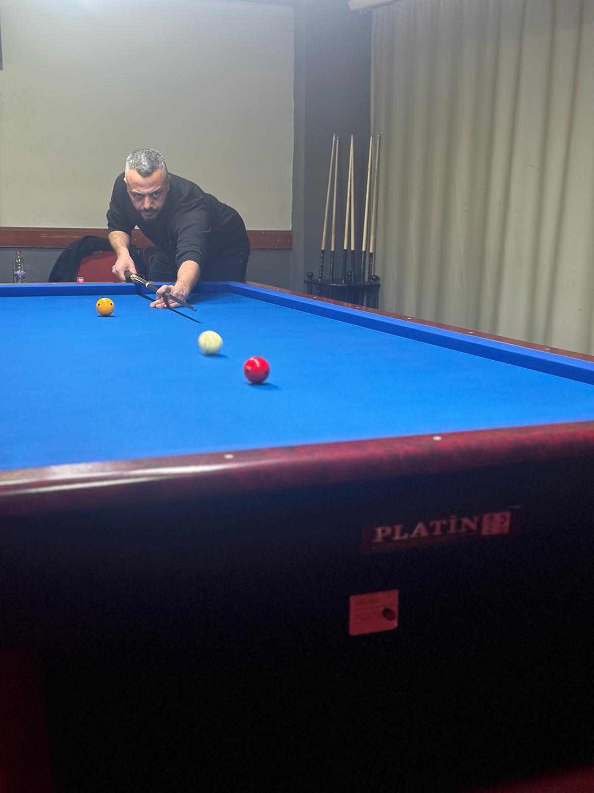 10 Ocak Çalışan Gazeteciler Günü 3 Bant Bilardo Turnuvası sona erdi