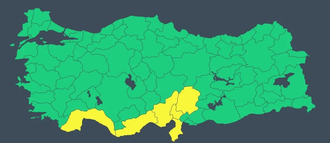 Sağanak Yağışlar Geliyor 6 İl İçin Sarı Kod Uyarısı Yapıldı