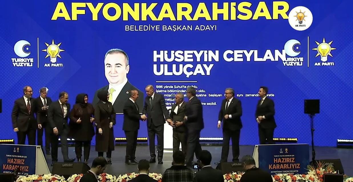 AK Parti Afyonkarahisar Belediye Başkan Adayı  Uluçay Erdoğan ile bir araya geldi