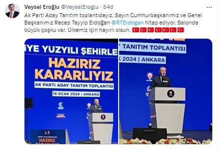 Eski Bakan Eroğlu Aday Tanıtım Toplantısına Katıldı