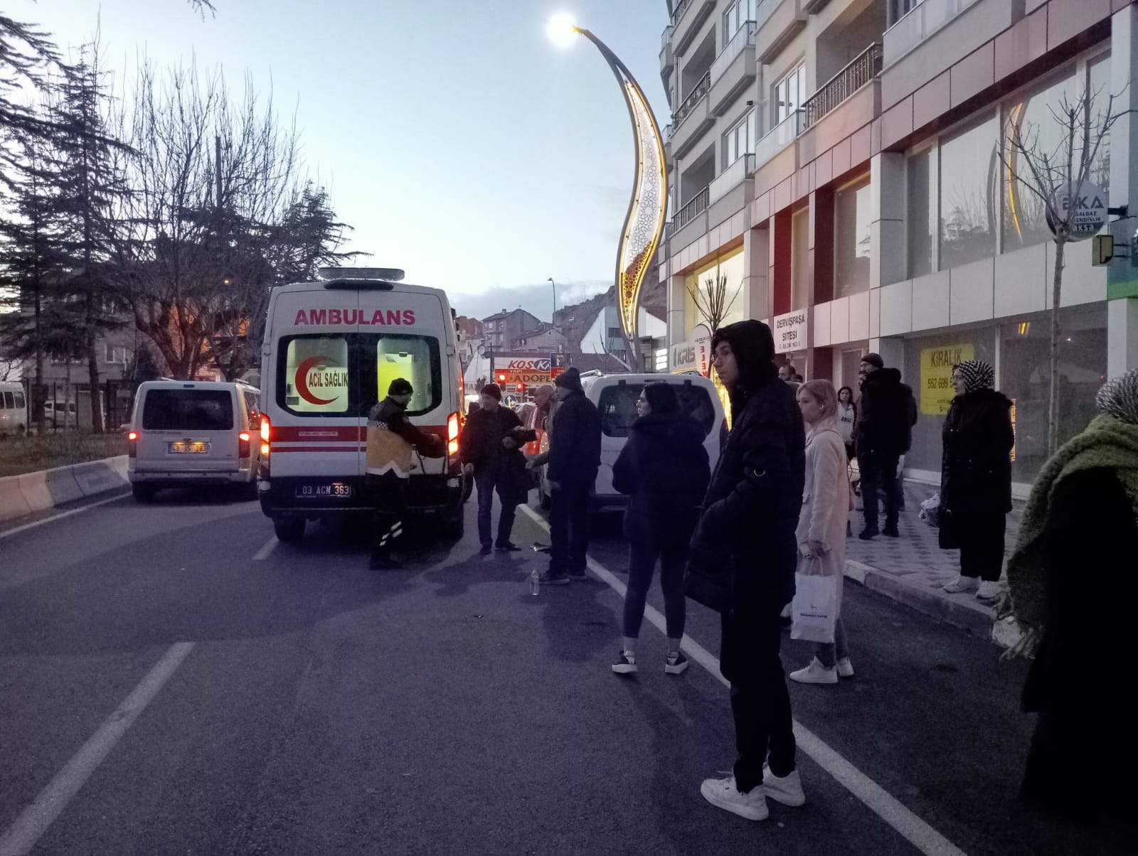 Demiryalayan Kavşağında Kaza : 1 Kişi Yaralandı