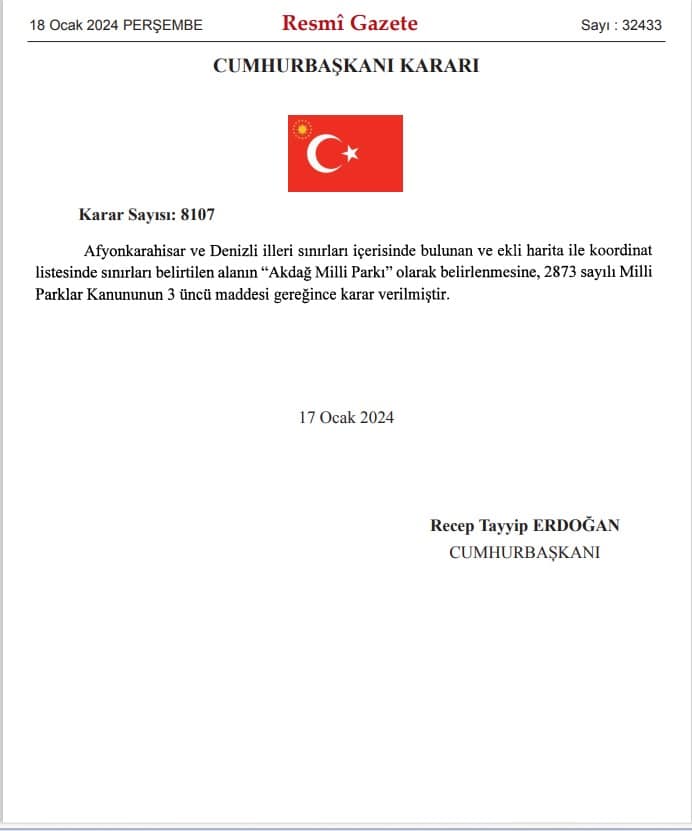 Resmi Gazetede Yayınlandı Valilik Paylaştı