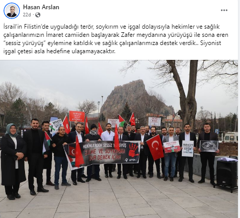 AK Partili Arslan Meslektaşlarını Yalnız Bırakmadı Yürüyüşe Katıldı
